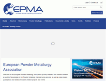 Tablet Screenshot of epma.com